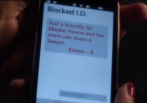Pretty Little Liars A texts Spencer