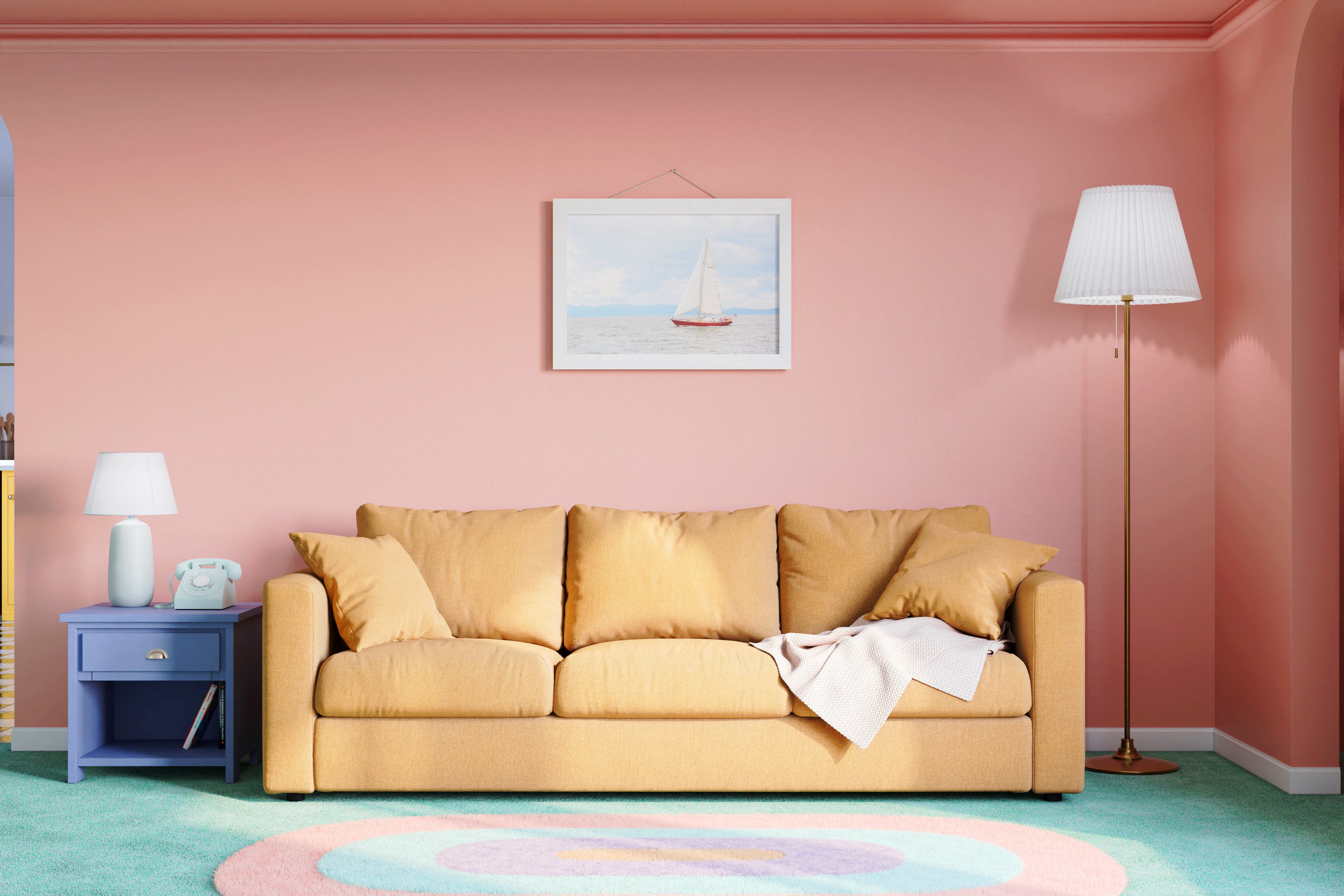 The simpsons living room modern design