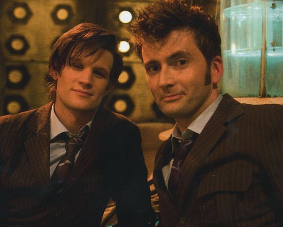 Doctor Who Matt Smith and David Tennant