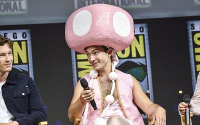 Ezra Miller cosplaying Toadette