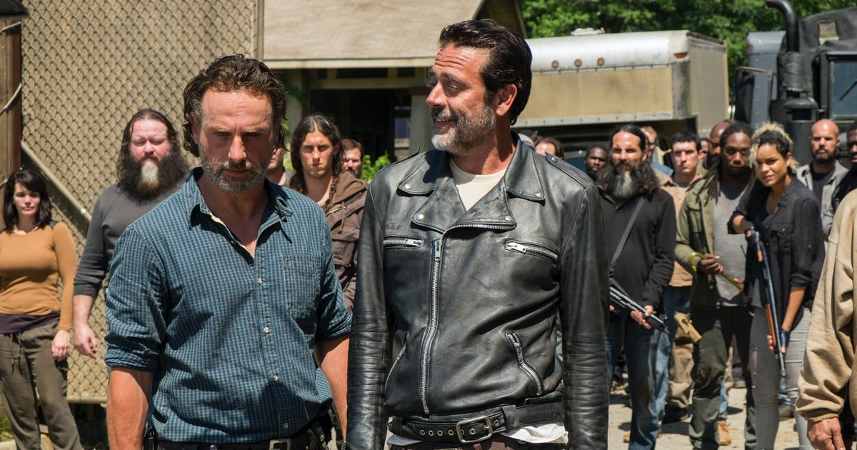 Negan and Rick in the Walking Dead