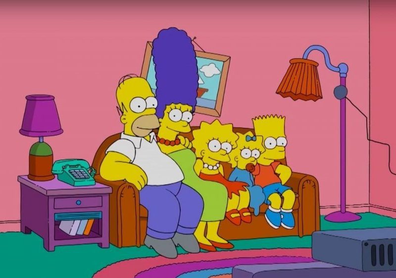 The simpsons living room