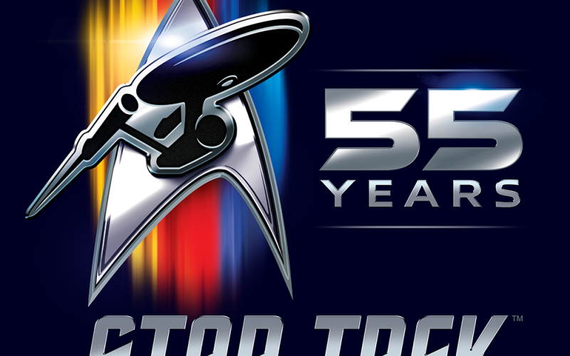Star Trek 55 years anniversary logo