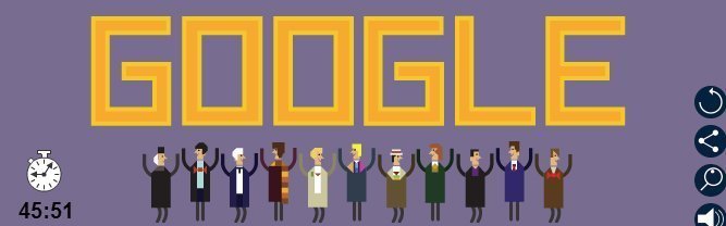 Dr Who 50 Anniversary Google doodle